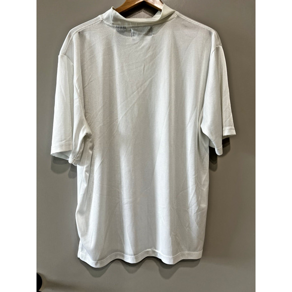 MONDO UOMO Italia Men’s XXL Shirt white Sports Athleisure Pickleball mock neck - Picture 2 of 5